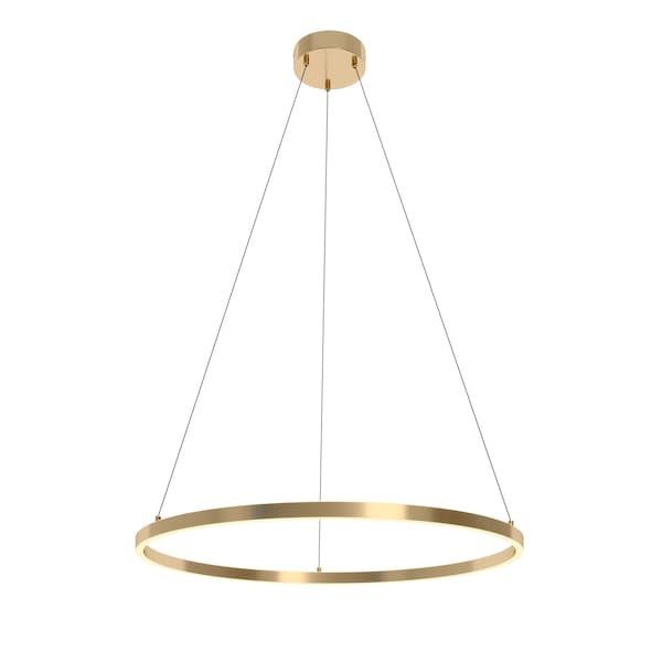 Afx Glo 36" LED Pendant Light - Satin Brass - 3000K GLOP36L30D1SB - main